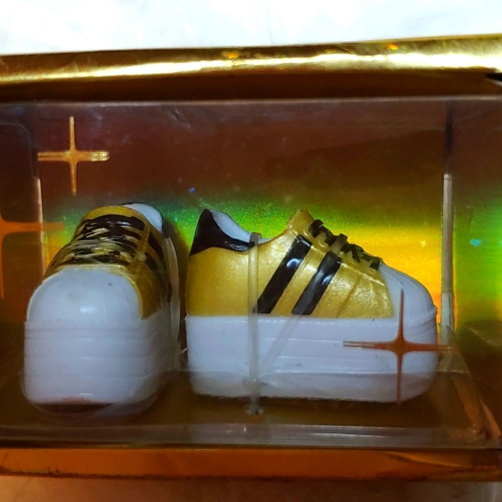 Novelty tennis shoes in a box